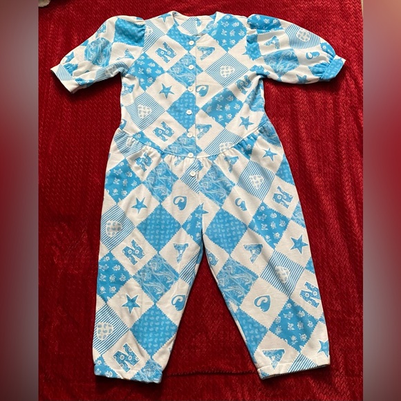 VINTAGE Women’s Handmade Cropped Overall Jumpsuit Romper Winter - Picture 3 of 12